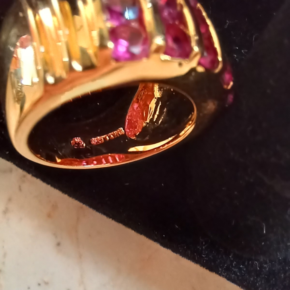 Ruby Cocktail Ring - image 3